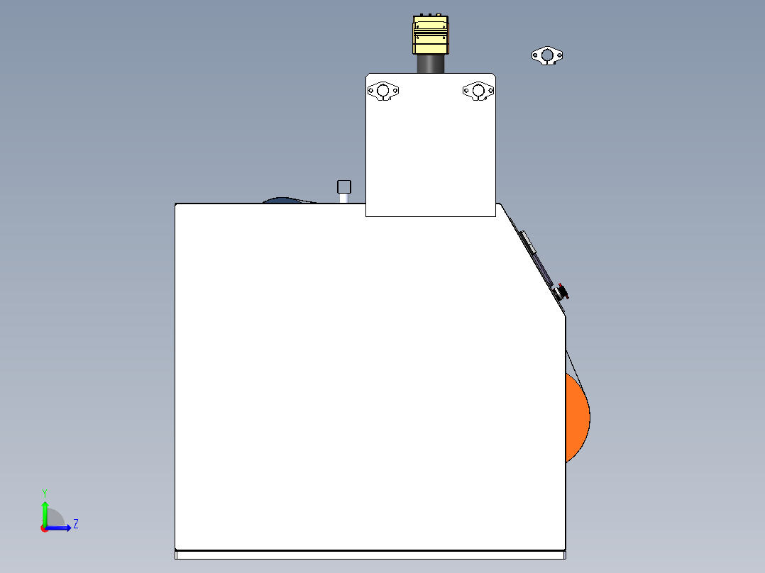 复卷薄膜检查机sw21可编辑左视图