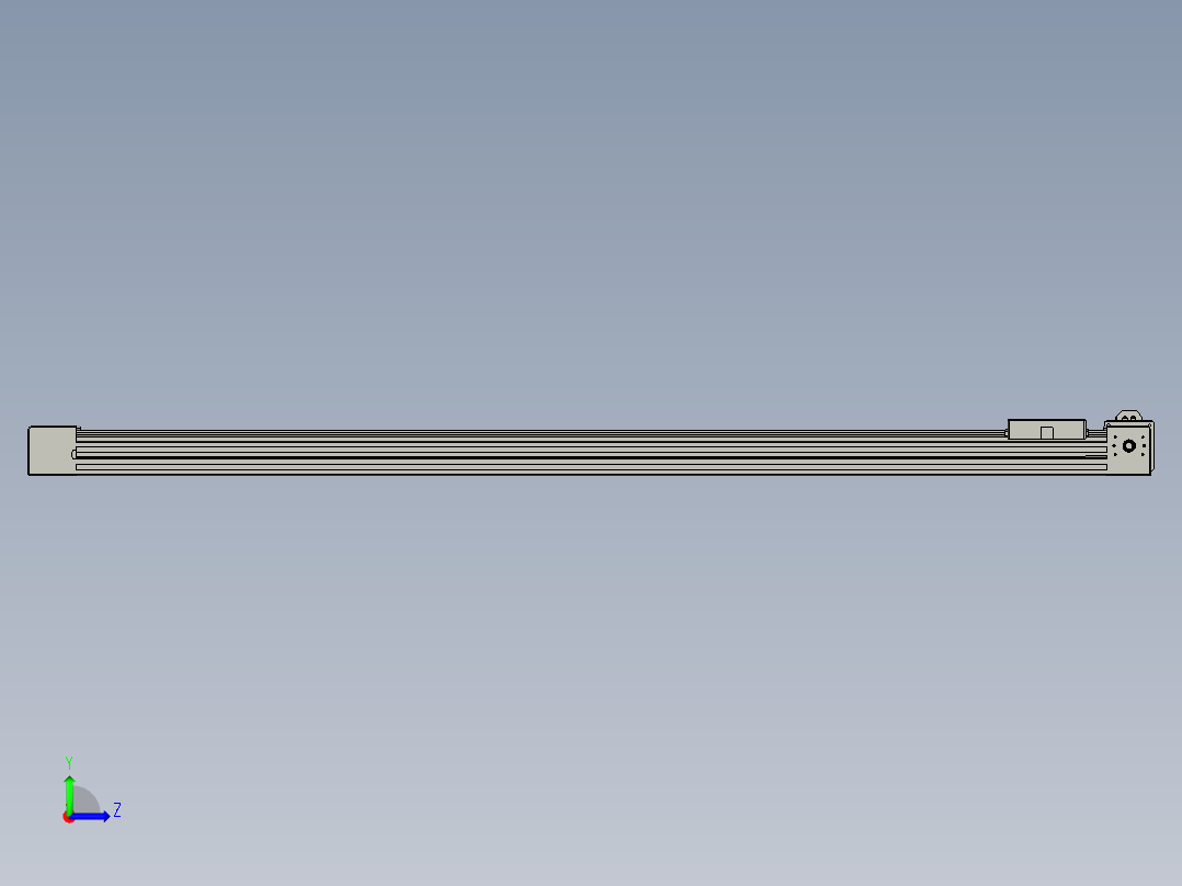 威洛博直线电机模组EB4-L80-S1050-L-57-MS3左视图