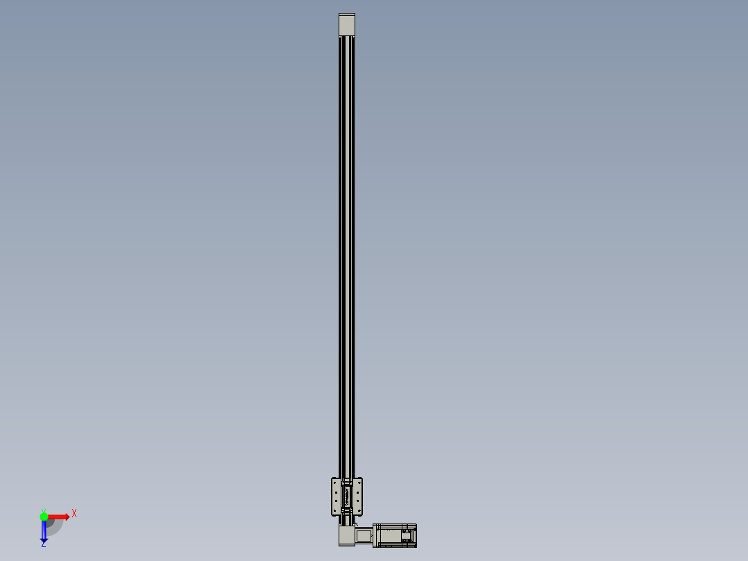威洛博直线电机模组EB4-L80-S1050-L-57-MS3俯视图