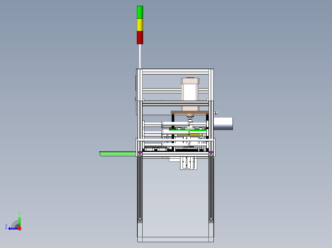 双工位热压机右视图