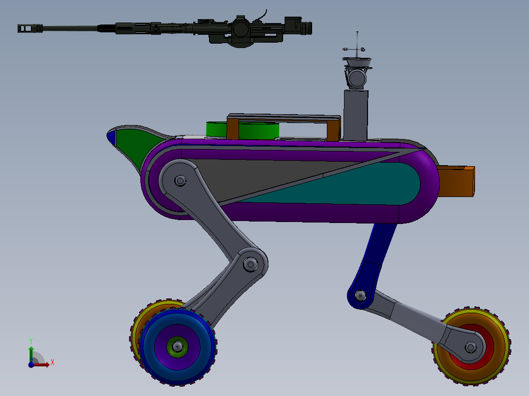 无人机器人 (3)前视图
