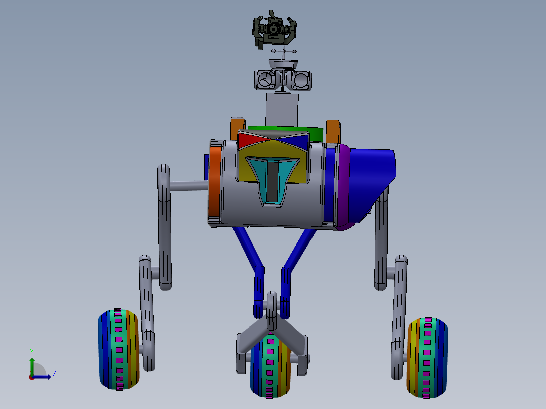 无人机器人 (3)左视图