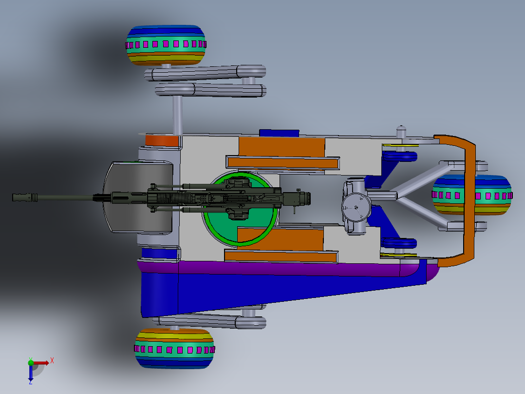 无人机器人 (3)俯视图