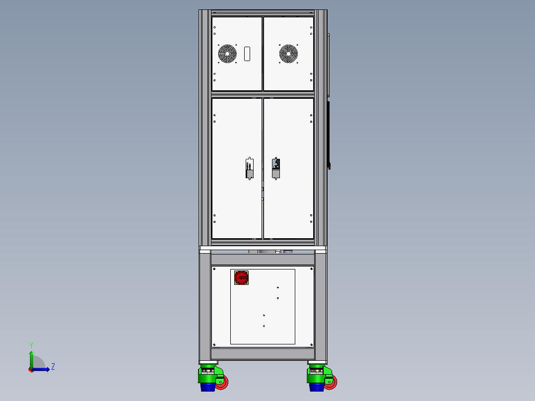 电子产品视觉测试设备左视图