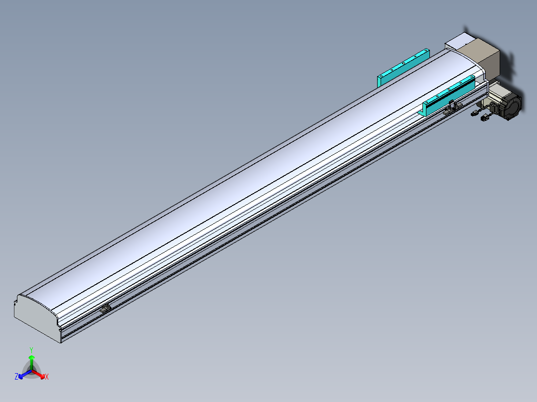 同步带滑台-半封闭B22H-L100-C-S1600-LD-P75-D3-N5