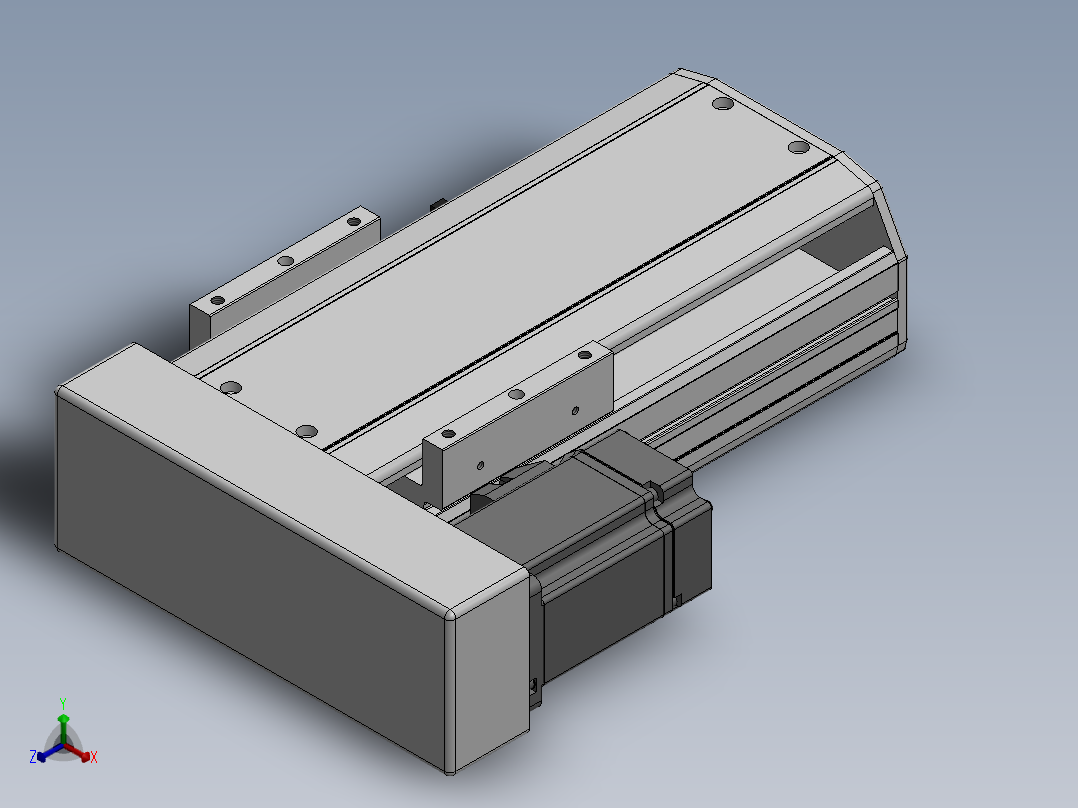 精密模组MY130-T10-100L-BL-P20B-C4-C正等轴测图
