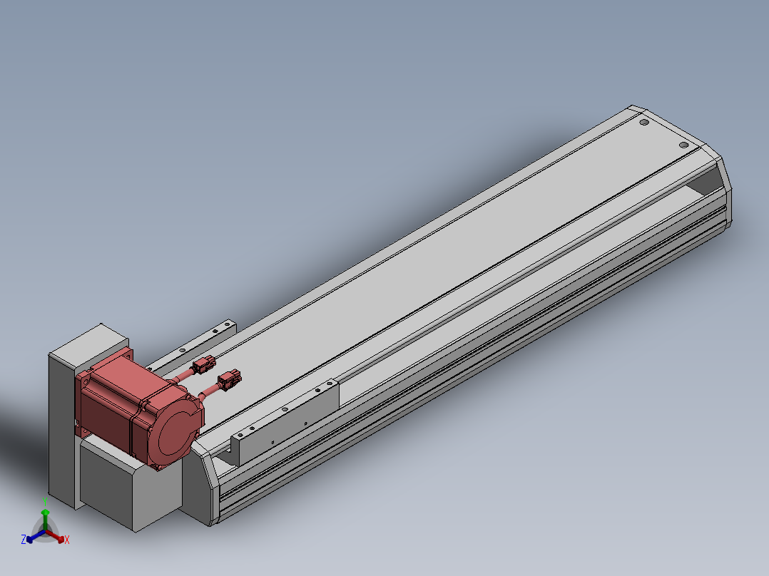精密模组MT170-L125-500-LU-M75-C4正等轴测图