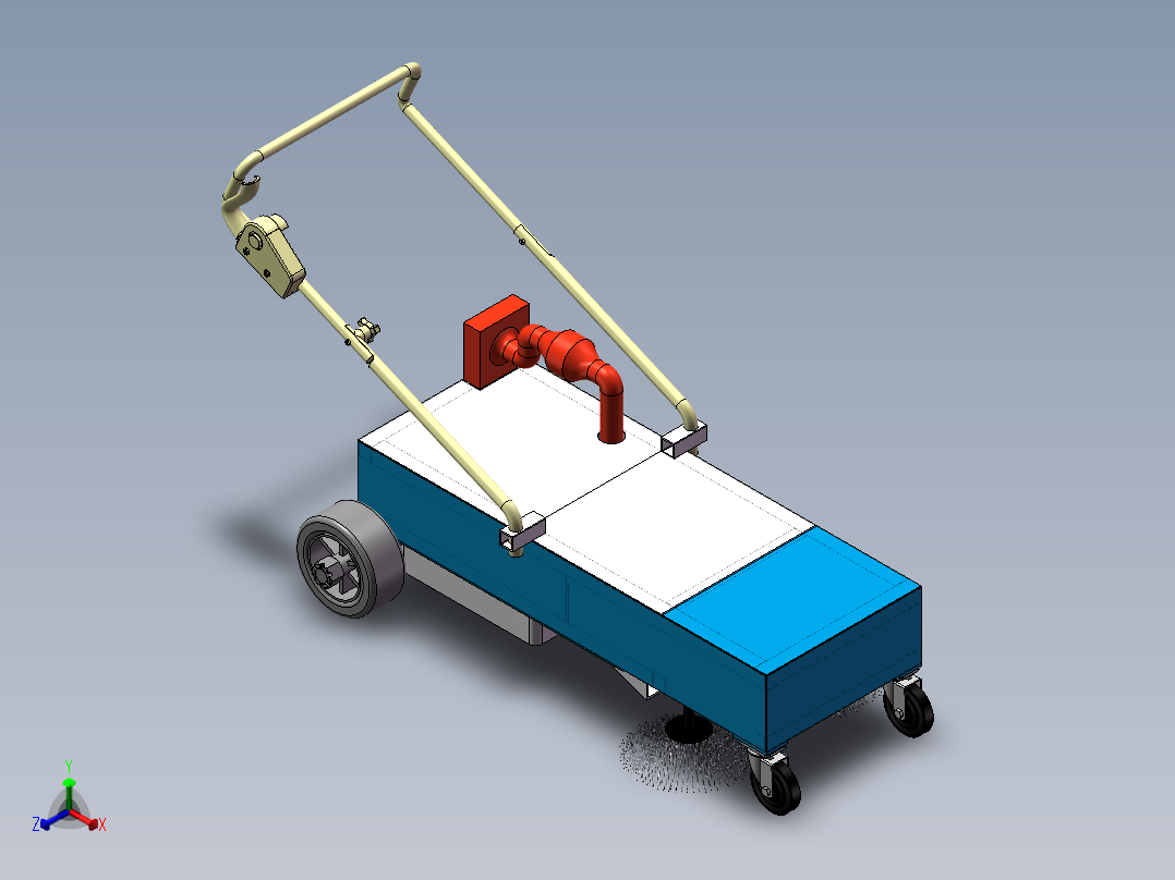 电动清扫机SW三维图=1047814==350正等轴测图