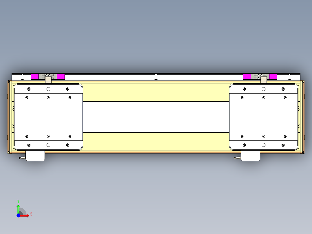 威洛博LC系列3d模型模组2LC17E1Y-S300前视图