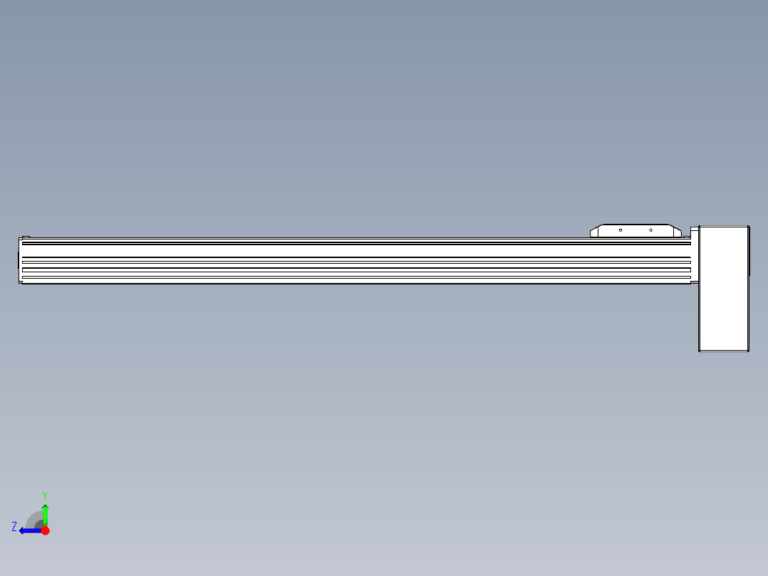 同步带全封闭直线模组TPA-HCB-85D-90-L700-LP-C-P20-N3右视图
