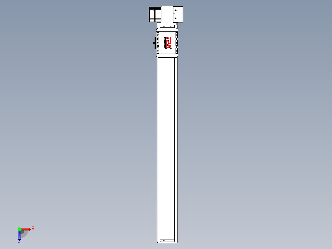 同步带全封闭直线模组TPA-HCB-85D-90-L700-LP-C-P20-N3俯视图