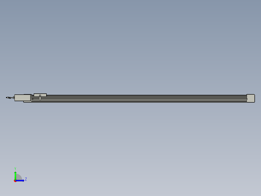 威洛博直线电机模组EB6-L70-S2000-BL-P40-MS3左视图