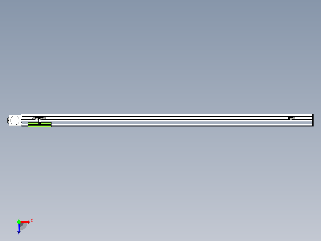 同步带滑台-半封闭B13-L90-S1500-L-P40-D3俯视图