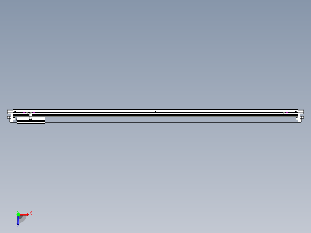 威洛博VL系列3d模型模组VL17E2Y-S1600俯视图