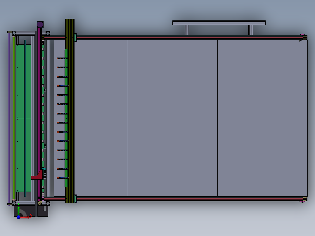 布料拉平裁切机sw18可编辑前视图