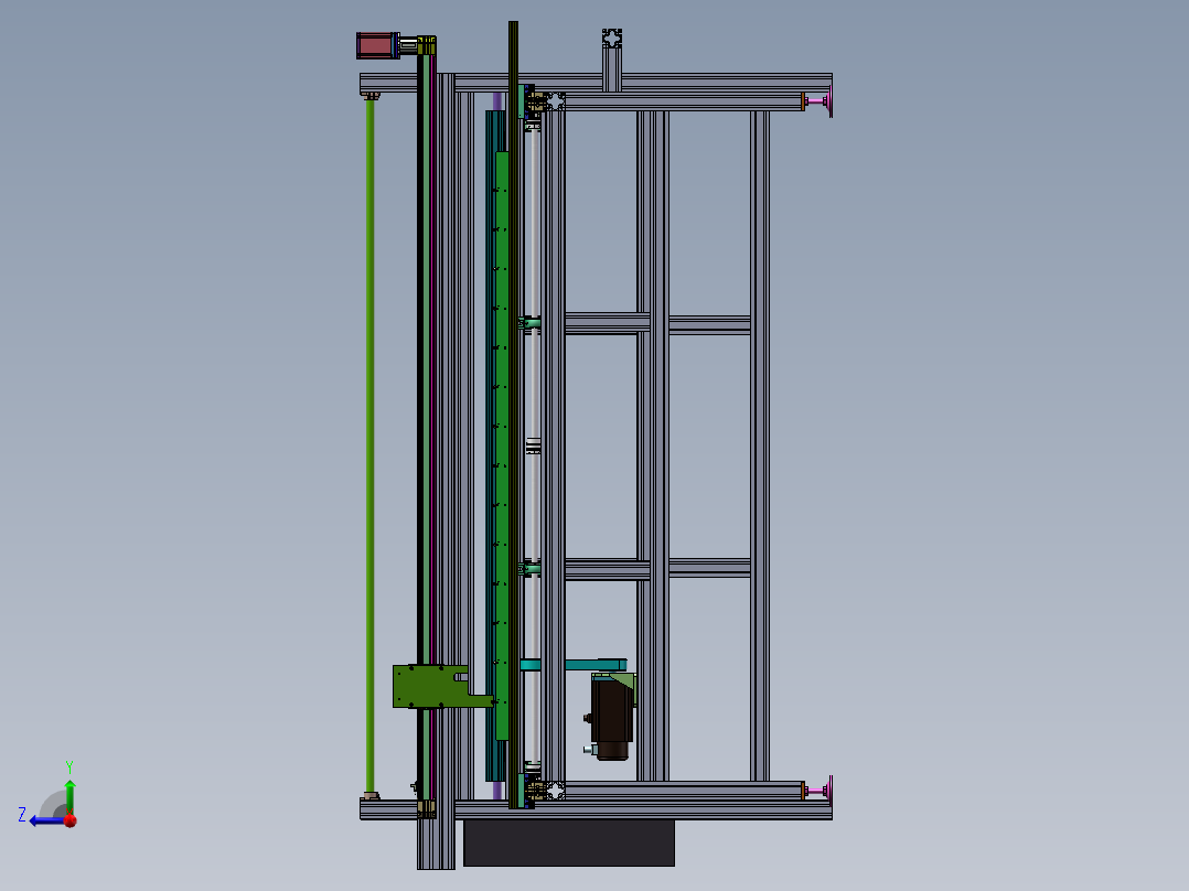 布料拉平裁切机sw18可编辑右视图