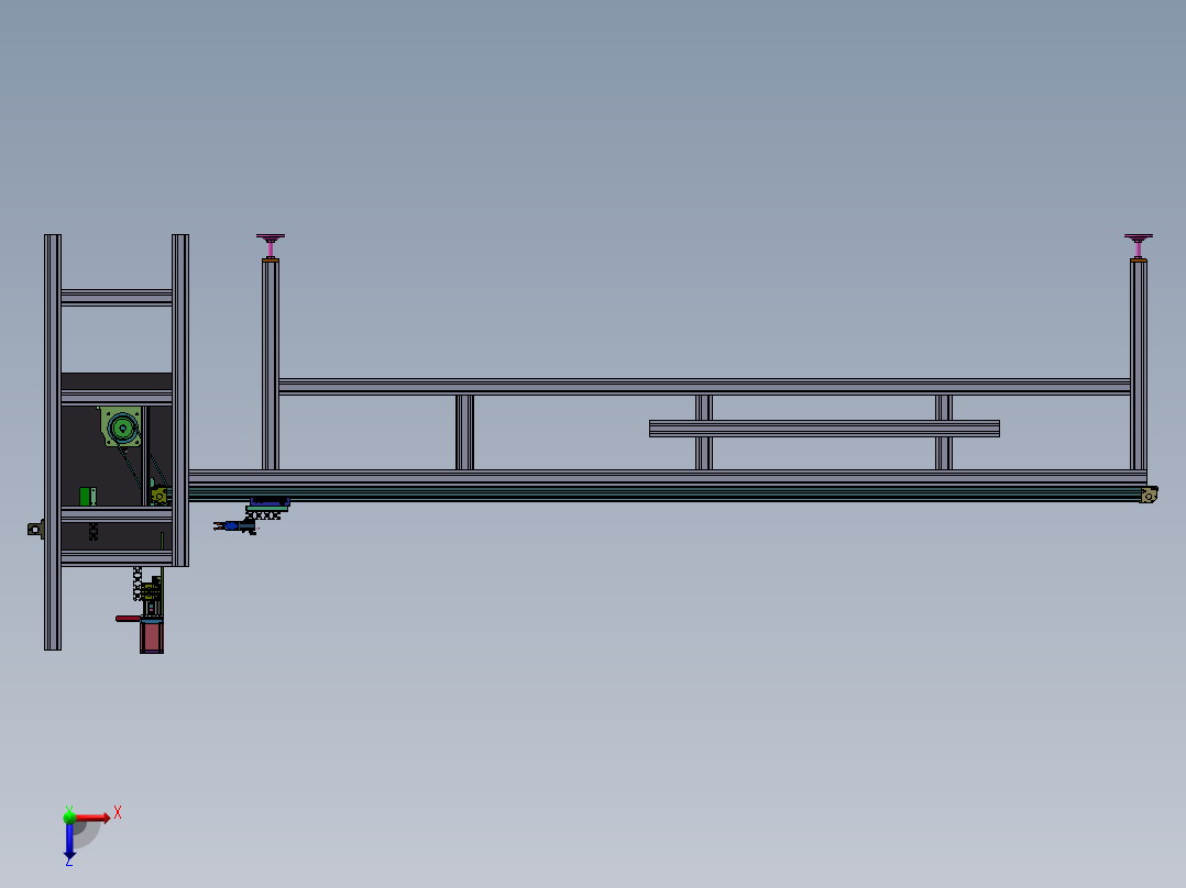 布料拉平裁切机sw18可编辑俯视图