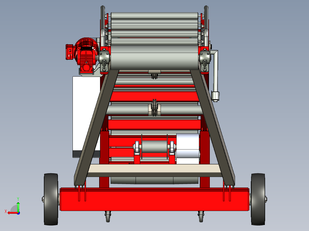 带式输送机后视图
