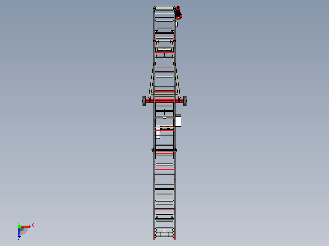 带式输送机俯视图