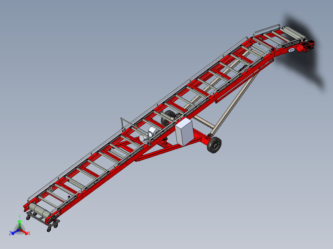 带式输送机正等轴测图