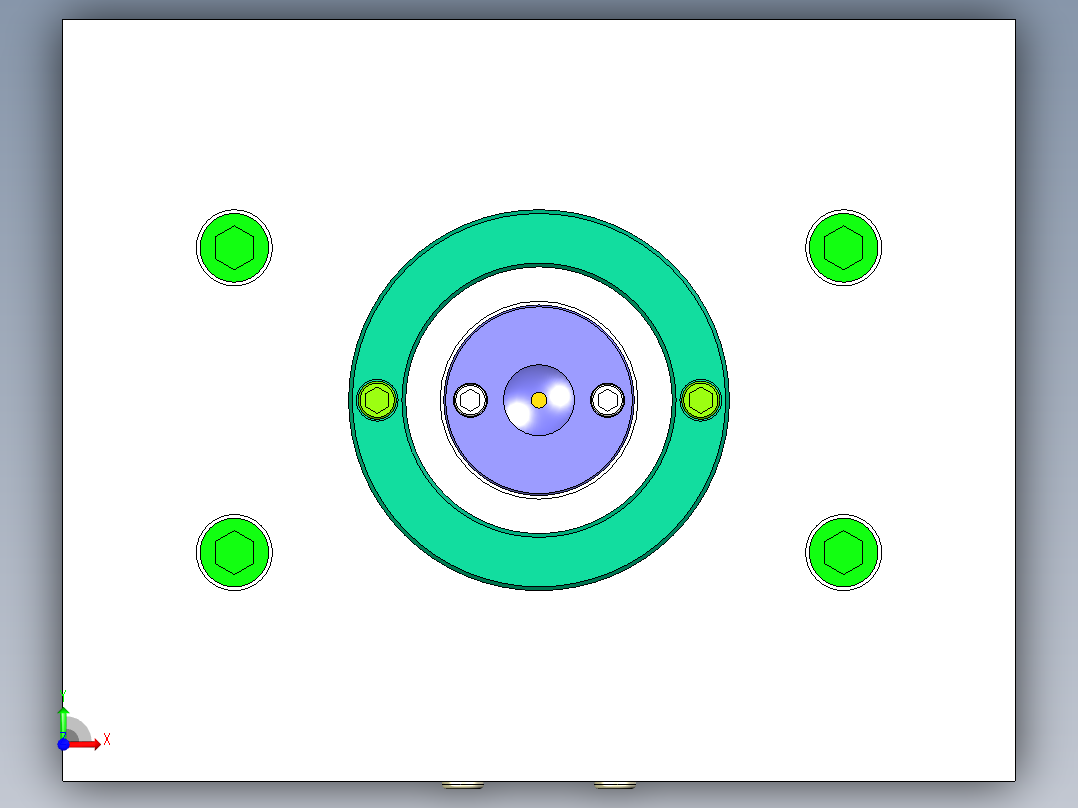 拉链头注塑模具设计含UG三维二维说明前视图