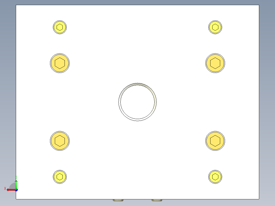 拉链头注塑模具设计含UG三维二维说明后视图