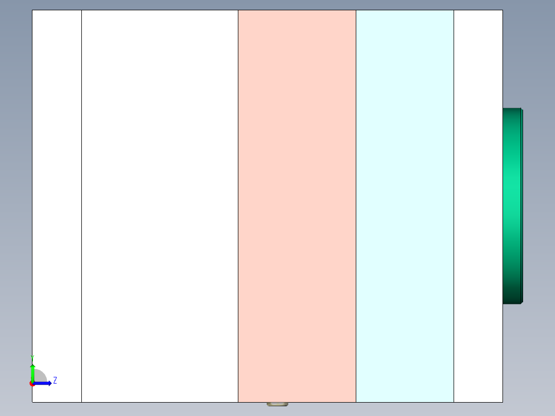 拉链头注塑模具设计含UG三维二维说明左视图