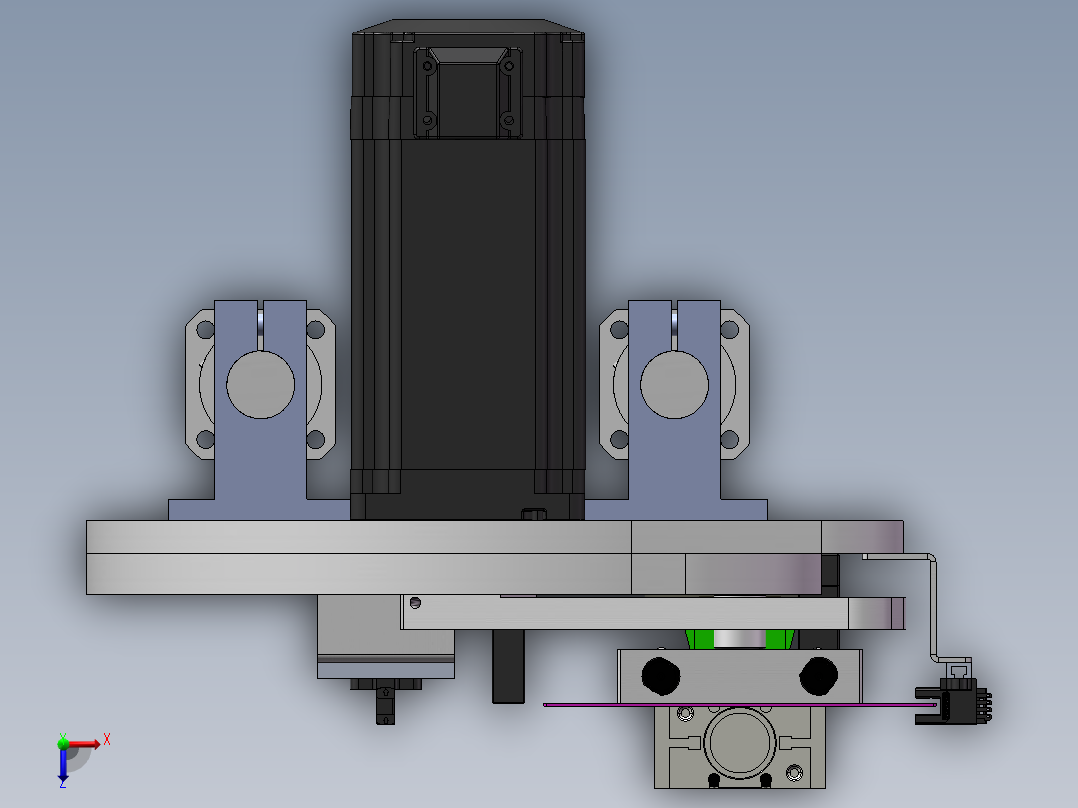 PPU直角机械手俯视图