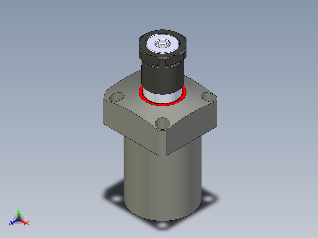 KOSMEKLHS0900-SR-Y45多系列多零件图纸模型正等轴测图