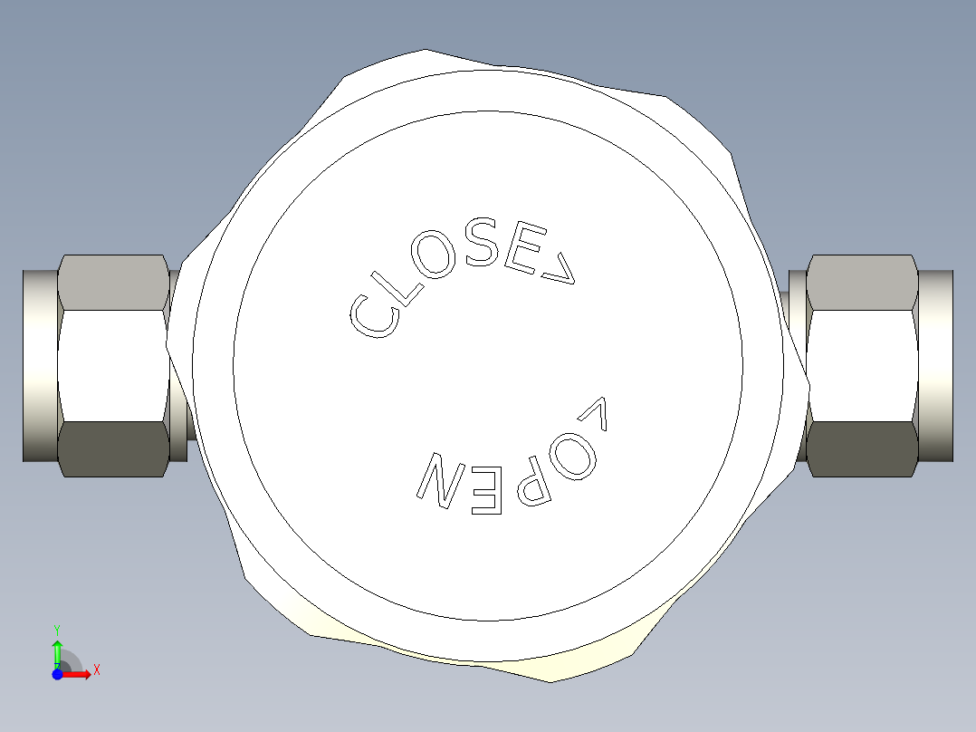 TKS高压手动隔膜阀前视图