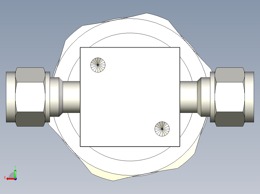 TKS高压手动隔膜阀后视图