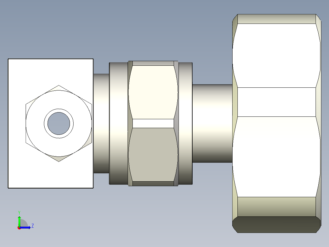 TKS高压手动隔膜阀左视图