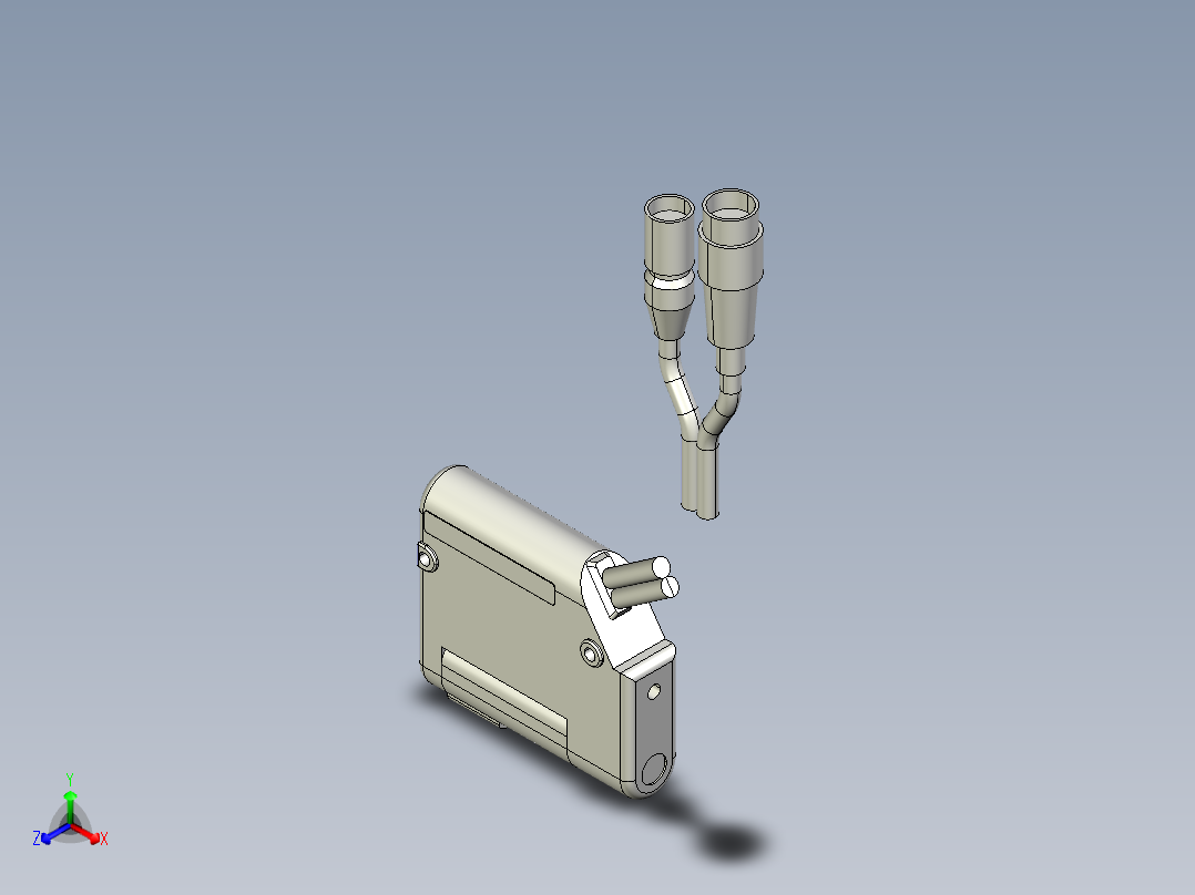 基恩士SK-035_kc图纸模型正等轴测图