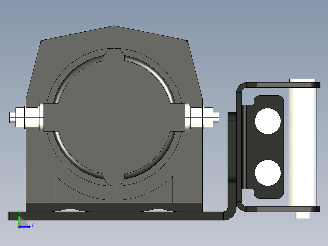 亚马逊 12VDC 绞盘 2000 磅--stp左视图