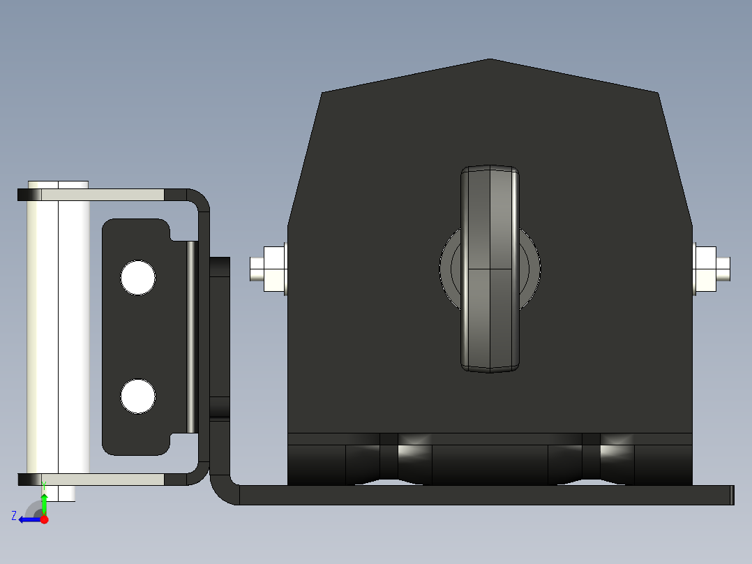 亚马逊 12VDC 绞盘 2000 磅--stp右视图