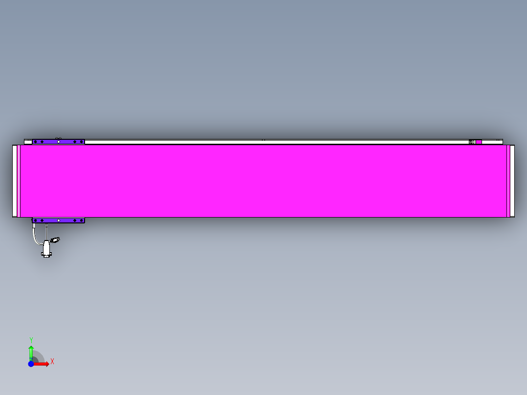 威洛博VL系列直线电机模组-VL22H2-S1250前视图
