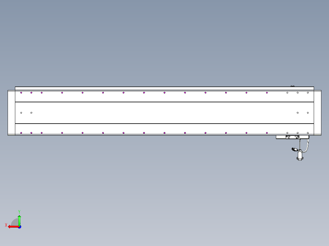 威洛博VL系列直线电机模组-VL22H2-S1250后视图