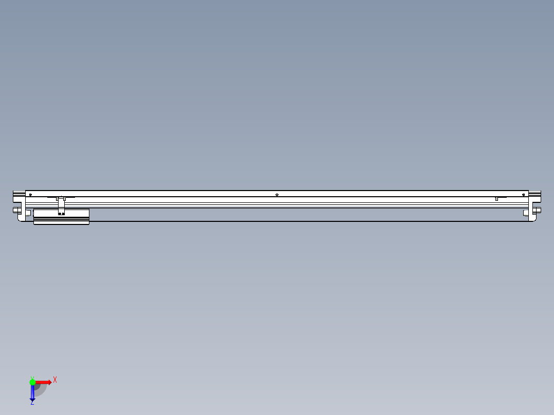 威洛博VL系列直线电机模组-VL22H2-S1250俯视图