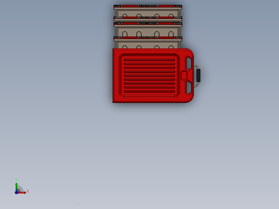 钣金工具箱前视图