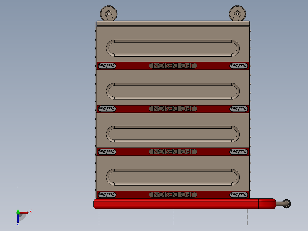 钣金工具箱俯视图