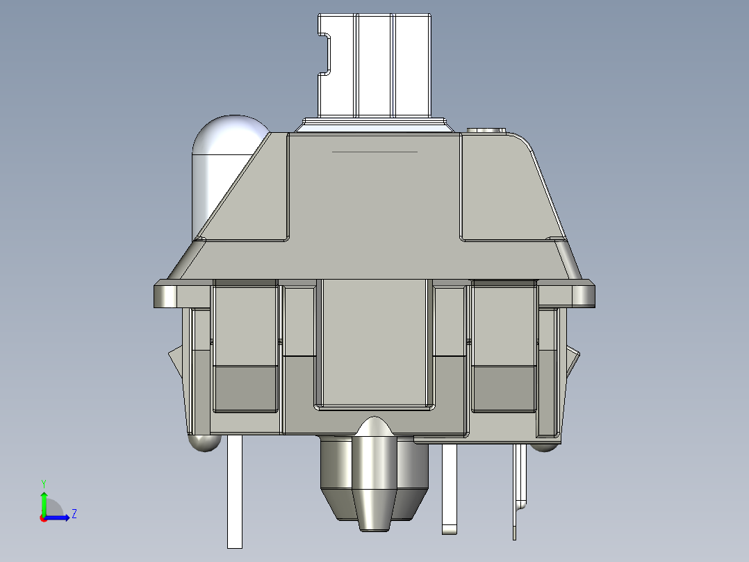CHERRY MX系列（键+键帽）开关左视图