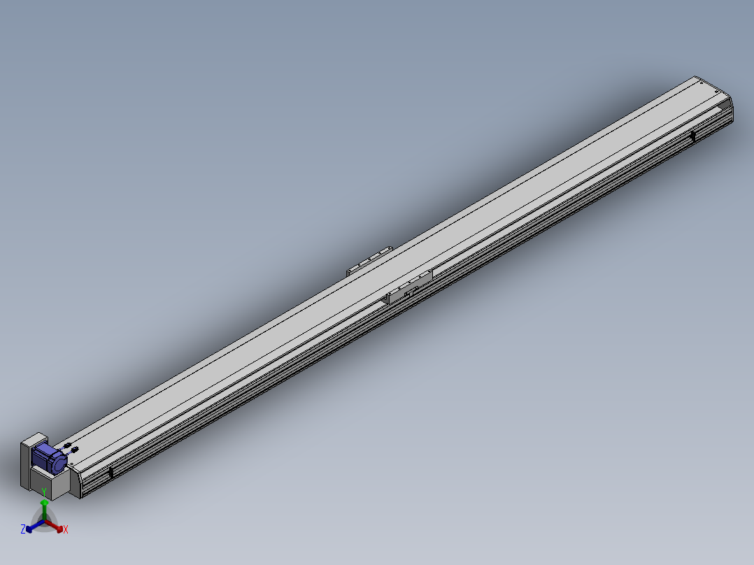 精密模组MT220-L150-3100-LU-M75-C4正等轴测图