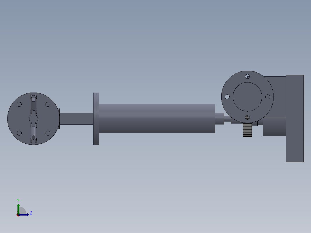 气动机械手的设计含图纸+说明左视图