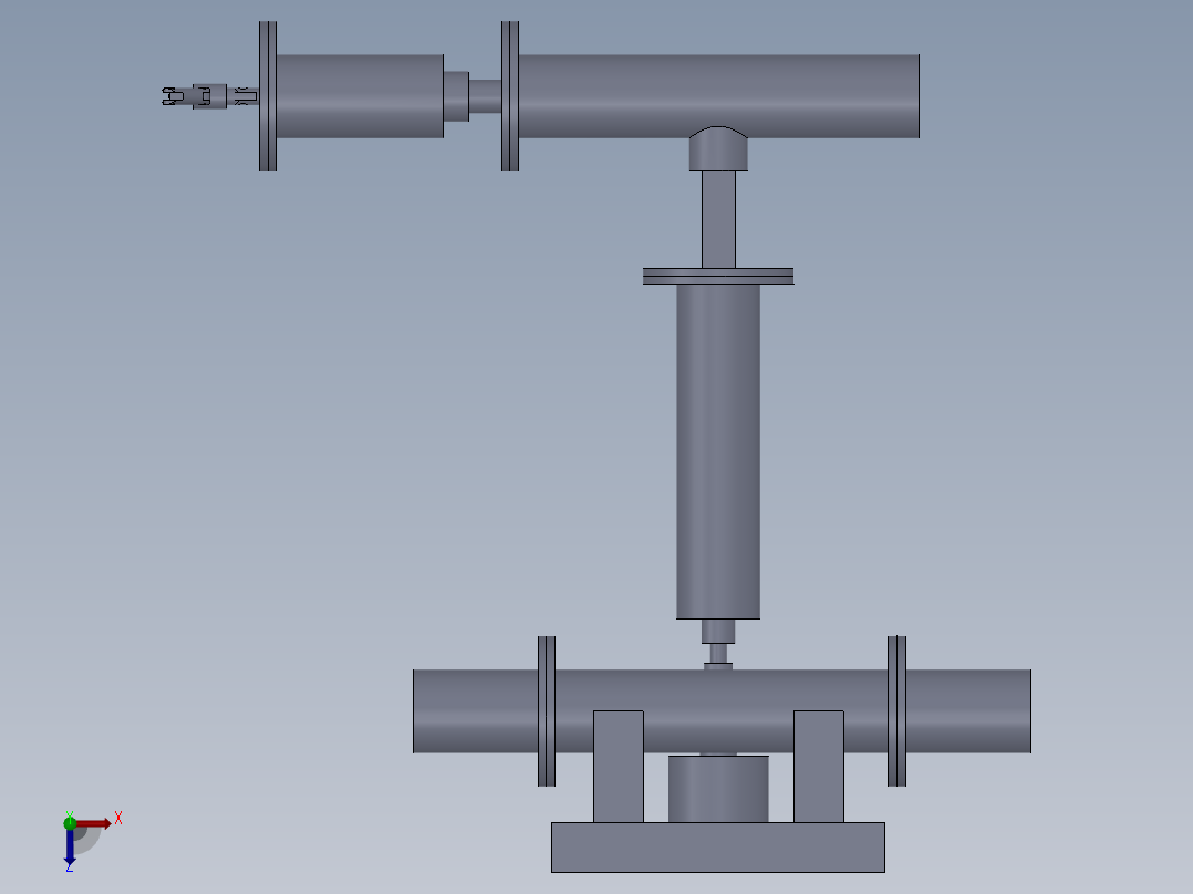 气动机械手的设计含图纸+说明俯视图