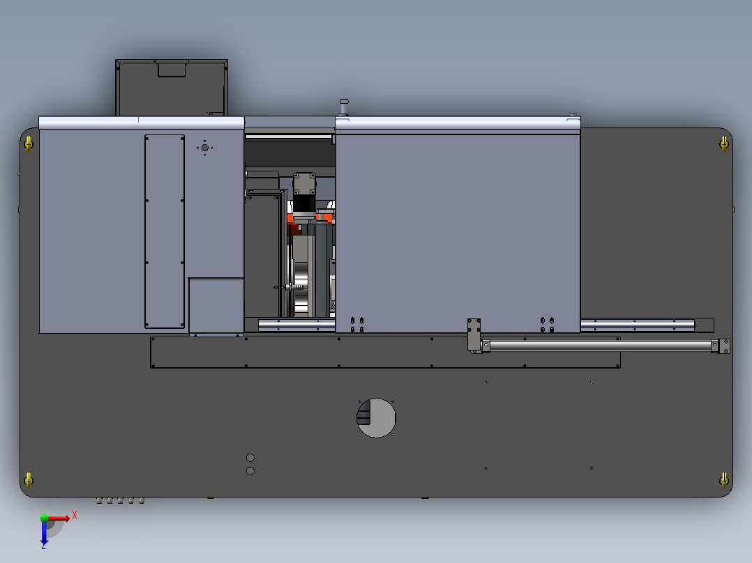 Y3150滚齿机1306880俯视图