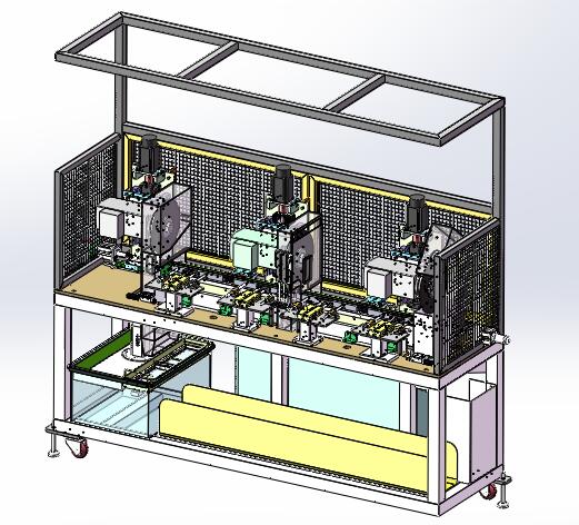 精密裁断机（sw18可编辑+cad）