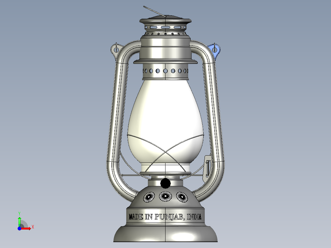 煤油提灯前视图