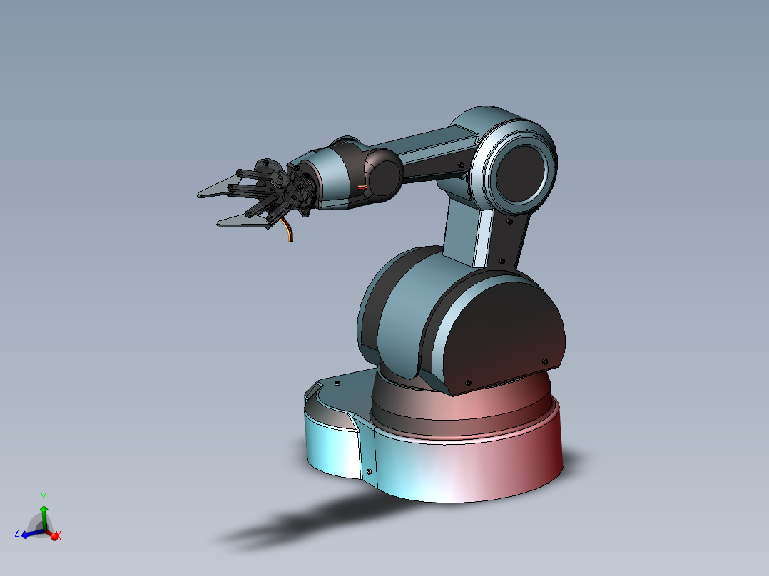 工业<span style='color: red'>机械手</span>3D图纸 机械设计参考资料设计素材