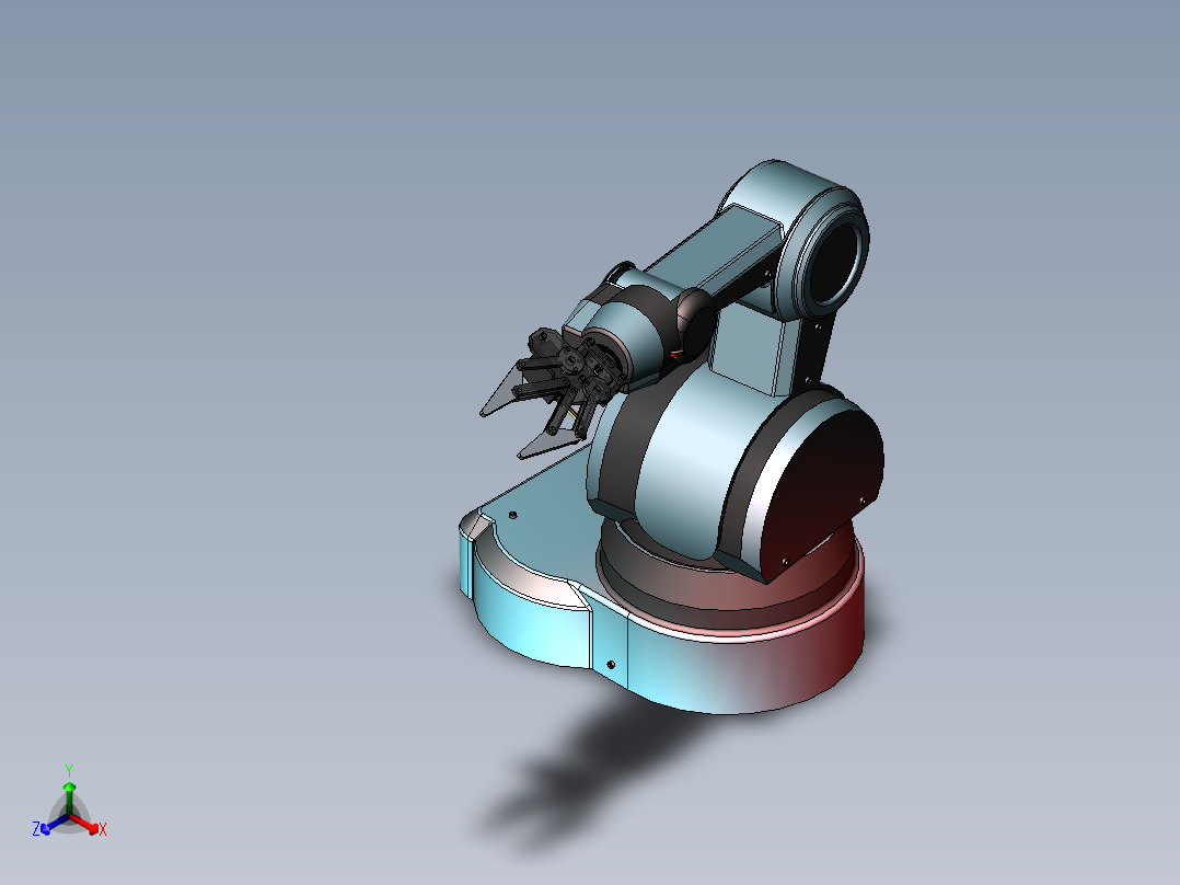 工业机械手3D图纸 机械设计参考资料设计素材正等轴测图