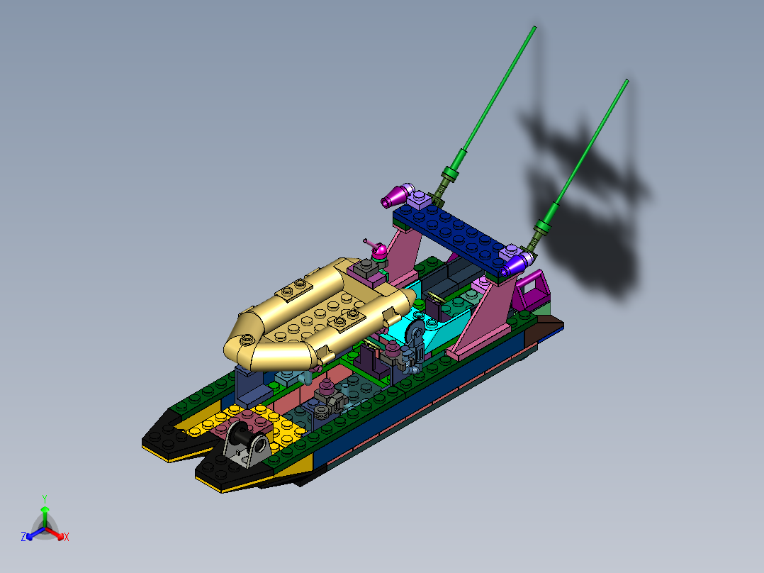 积木启蒙救援舰艇